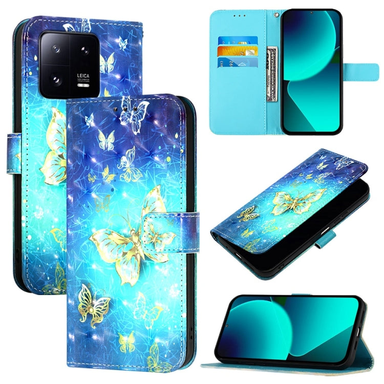 3D Painting Horizontal Flip Leather Phone Case, For Xiaomi 13 Pro, For Xiaomi 13, For Xiaomi 12S Ultra, For Xiaomi 12 Pro / 12S Pro, For Xiaomi 12 / 12X / 12S, For Xiaomi Poco X4 NFC