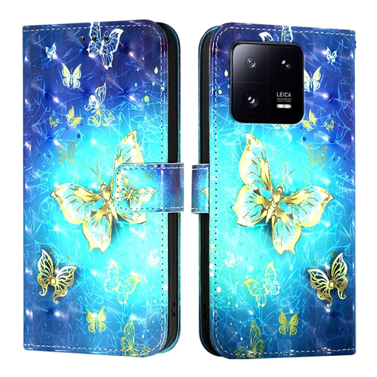 3D Painting Horizontal Flip Leather Phone Case, For Xiaomi 13 Pro, For Xiaomi 13, For Xiaomi 12S Ultra, For Xiaomi 12 Pro / 12S Pro, For Xiaomi 12 / 12X / 12S, For Xiaomi Poco X4 NFC