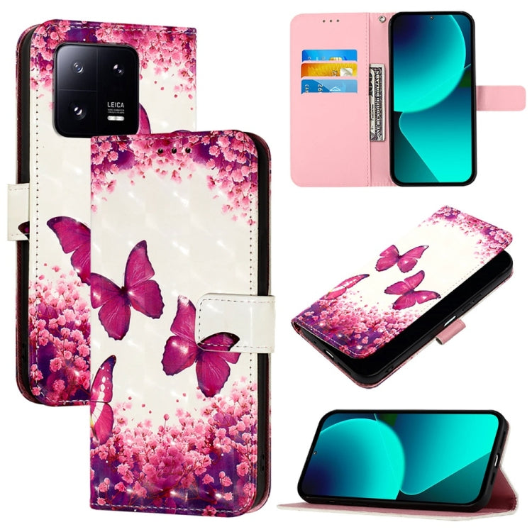 3D Painting Horizontal Flip Leather Phone Case, For Xiaomi 13 Pro, For Xiaomi 13, For Xiaomi 12S Ultra, For Xiaomi 12 Pro / 12S Pro, For Xiaomi 12 / 12X / 12S, For Xiaomi Poco X4 NFC