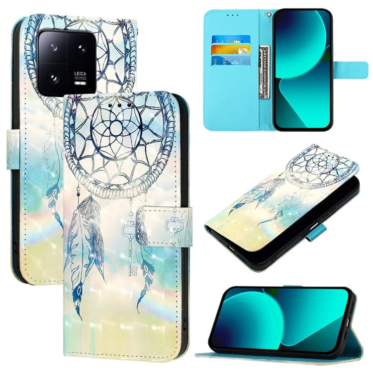3D Painting Horizontal Flip Leather Phone Case, For Xiaomi 13 Pro, For Xiaomi 13, For Xiaomi 12S Ultra, For Xiaomi 12 Pro / 12S Pro, For Xiaomi 12 / 12X / 12S, For Xiaomi Poco X4 NFC
