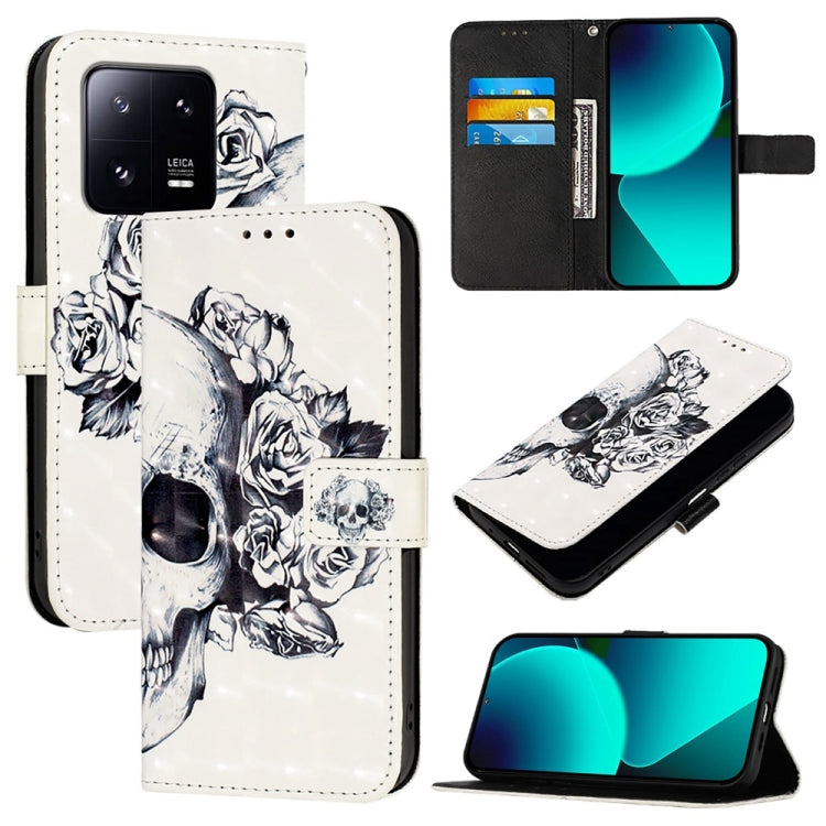 3D Painting Horizontal Flip Leather Phone Case, For Xiaomi 13 Pro, For Xiaomi 13, For Xiaomi 12S Ultra, For Xiaomi 12 Pro / 12S Pro, For Xiaomi 12 / 12X / 12S, For Xiaomi Poco X4 NFC