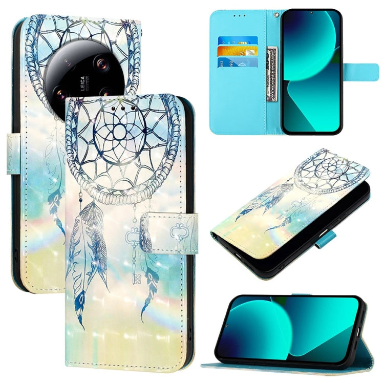 3D Painting Horizontal Flip Leather Phone Case, For Xiaomi 14 Pro, For Xiaomi 14, For Xiaomi 13T Global / 13T Pro Global, For Xiaomi 13 Ultra, For Xiaomi Civi 3, For Xiaomi 13 Lite / Civi 2