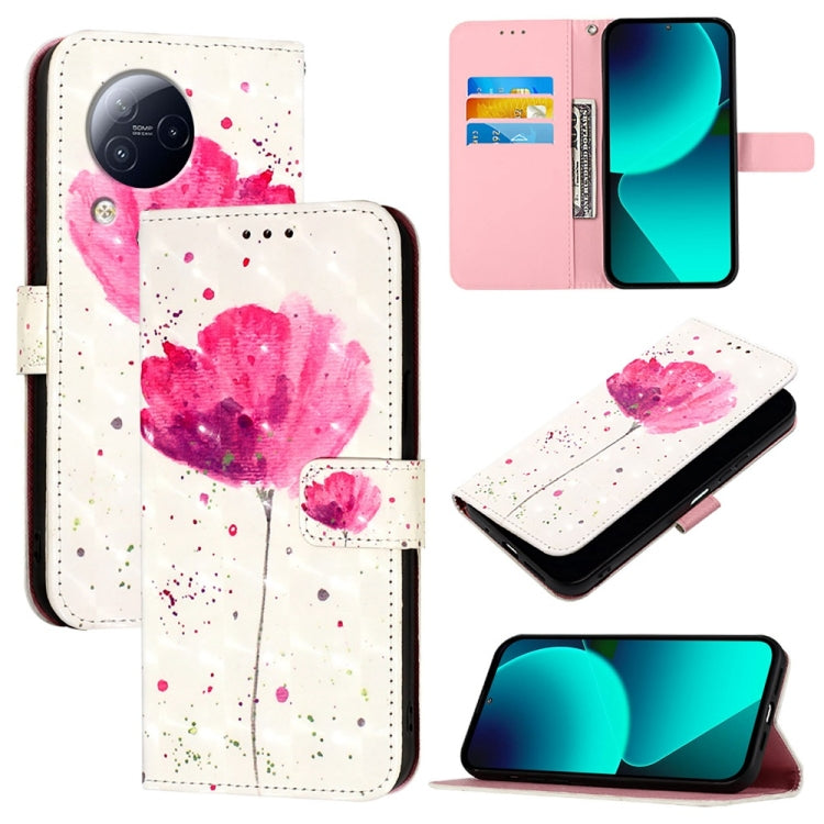 3D Painting Horizontal Flip Leather Phone Case, For Xiaomi 14 Pro, For Xiaomi 14, For Xiaomi 13T Global / 13T Pro Global, For Xiaomi 13 Ultra, For Xiaomi Civi 3, For Xiaomi 13 Lite / Civi 2