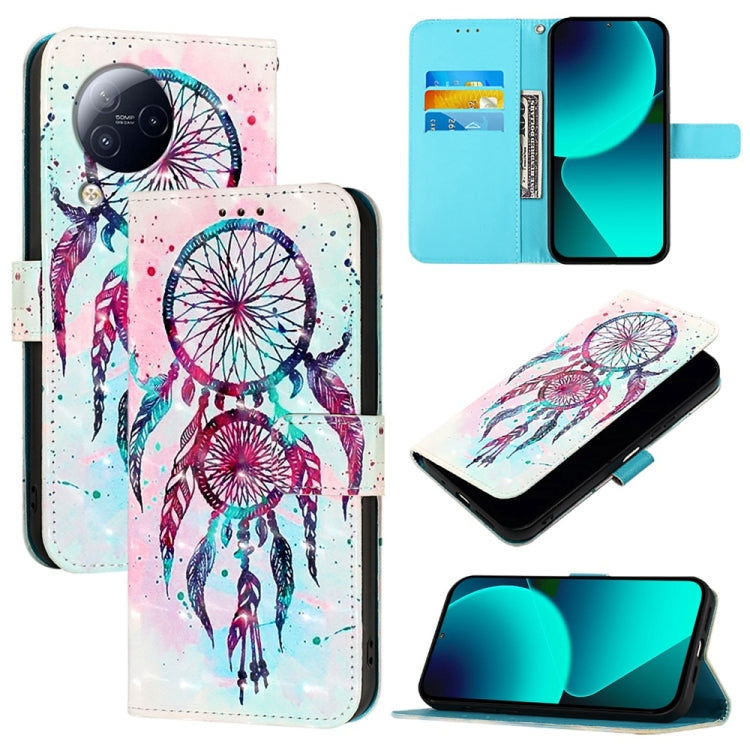 3D Painting Horizontal Flip Leather Phone Case, For Xiaomi 14 Pro, For Xiaomi 14, For Xiaomi 13T Global / 13T Pro Global, For Xiaomi 13 Ultra, For Xiaomi Civi 3, For Xiaomi 13 Lite / Civi 2