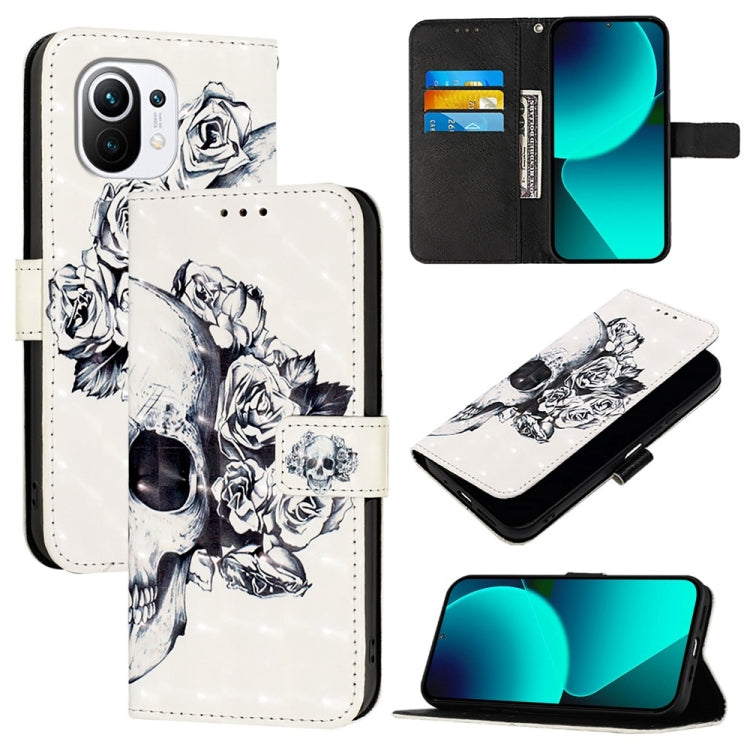 3D Painting Horizontal Flip Leather Phone Case, For Xiaomi 12 Lite, For Xiaomi Civi 1S, For Xiaomi Poco X3 GT, For Xiaomi Mi 11 Ultra, For Xiaomi Mi 11, For Xiaomi Mi 10T 5G / Mi 10T Pro 5G