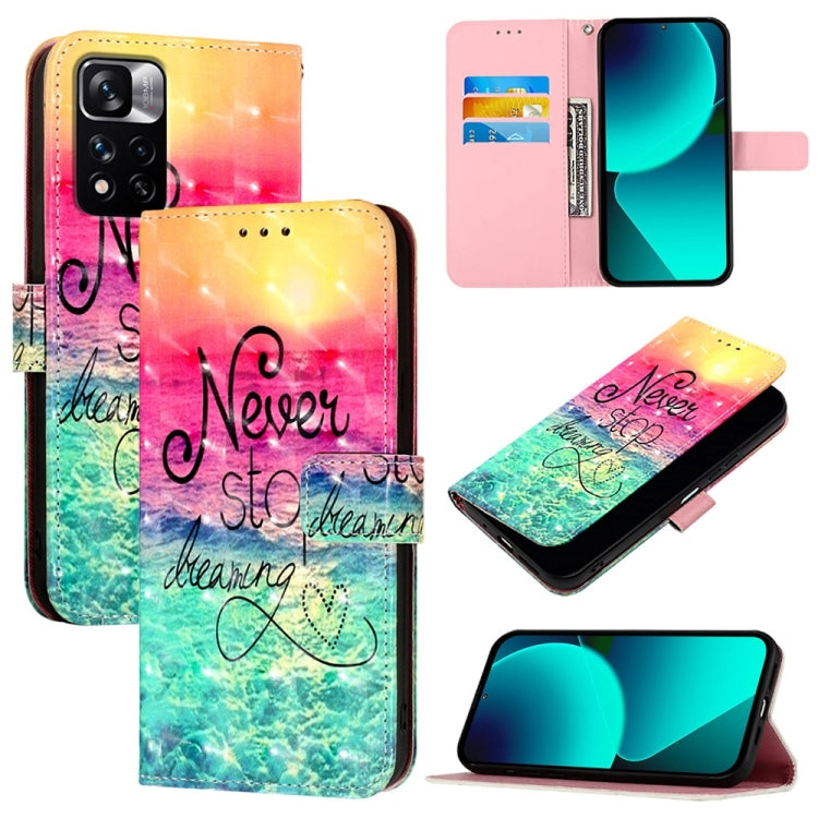 3D Painting Horizontal Flip Leather Phone Case, For Xiaomi 13 Pro, For Xiaomi 13, For Xiaomi 12S Ultra, For Xiaomi 12 Pro / 12S Pro, For Xiaomi 12 / 12X / 12S, For Xiaomi Poco X4 NFC