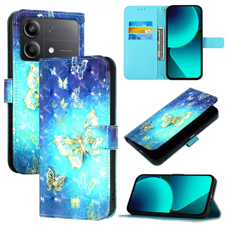 3D Painting Horizontal Flip Leather Phone Case, For Xiaomi Poco M7 Pro 5G, For Xiaomi 14T Pro, For Xiaomi 14T, For Xiaomi Poco F6 5G, For Xiaomi Poco X6 Neo Global, For Xiaomi 14 Ultra