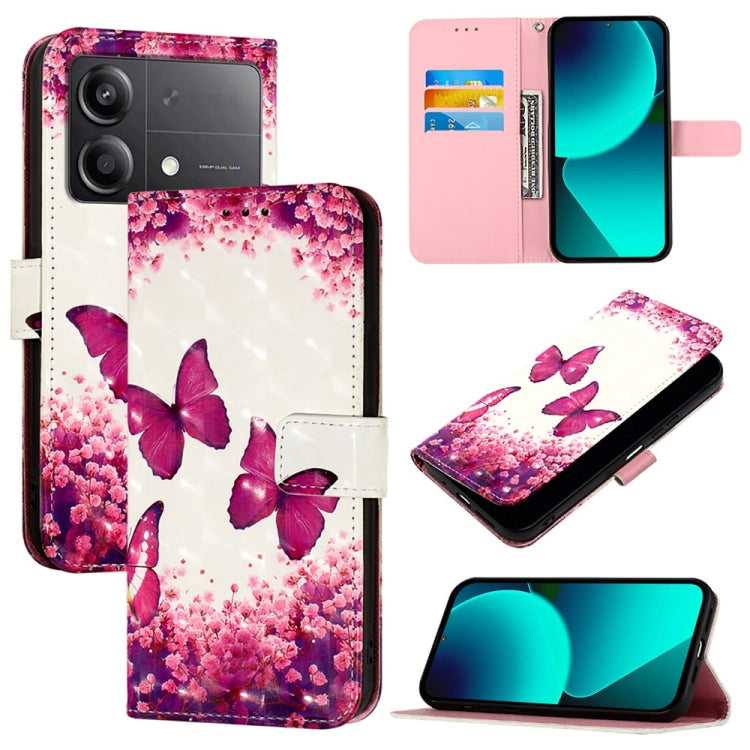 3D Painting Horizontal Flip Leather Phone Case, For Xiaomi Poco M7 Pro 5G, For Xiaomi 14T Pro, For Xiaomi 14T, For Xiaomi Poco F6 5G, For Xiaomi Poco X6 Neo Global, For Xiaomi 14 Ultra