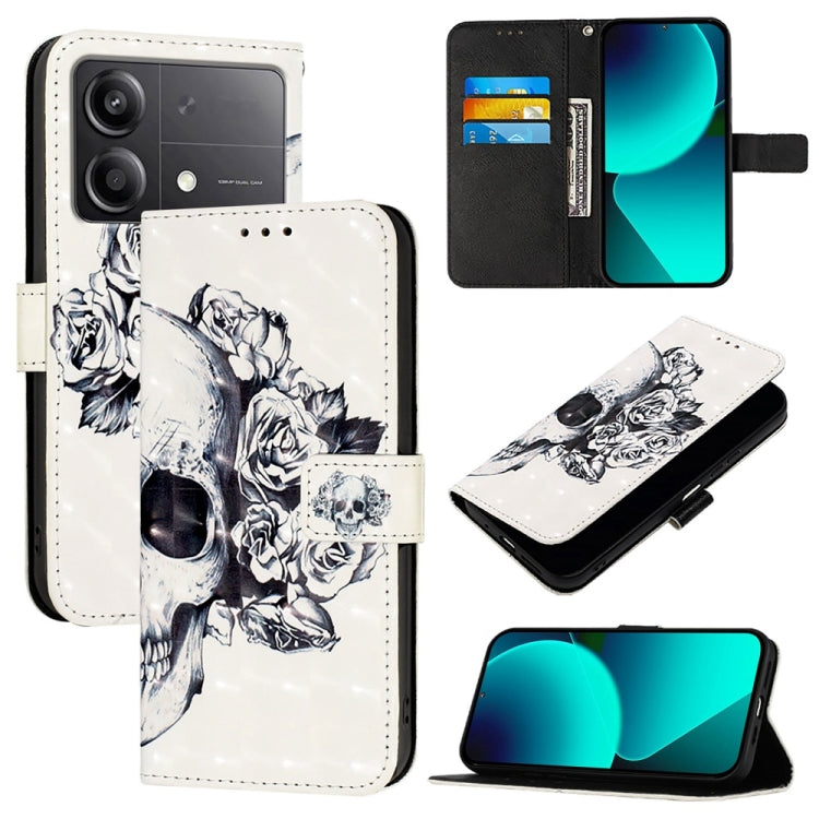 3D Painting Horizontal Flip Leather Phone Case, For Xiaomi Poco M7 Pro 5G, For Xiaomi 14T Pro, For Xiaomi 14T, For Xiaomi Poco F6 5G, For Xiaomi Poco X6 Neo Global, For Xiaomi 14 Ultra