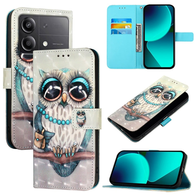 3D Painting Horizontal Flip Leather Phone Case, For Xiaomi Poco M7 Pro 5G, For Xiaomi 14T Pro, For Xiaomi 14T, For Xiaomi Poco F6 5G, For Xiaomi Poco X6 Neo Global, For Xiaomi 14 Ultra