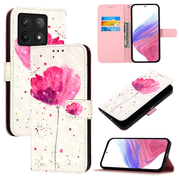 3D Painting Horizontal Flip Leather Phone Case, For Xiaomi Poco M7 Pro 5G, For Xiaomi 14T Pro, For Xiaomi 14T, For Xiaomi Poco F6 5G, For Xiaomi Poco X6 Neo Global, For Xiaomi 14 Ultra