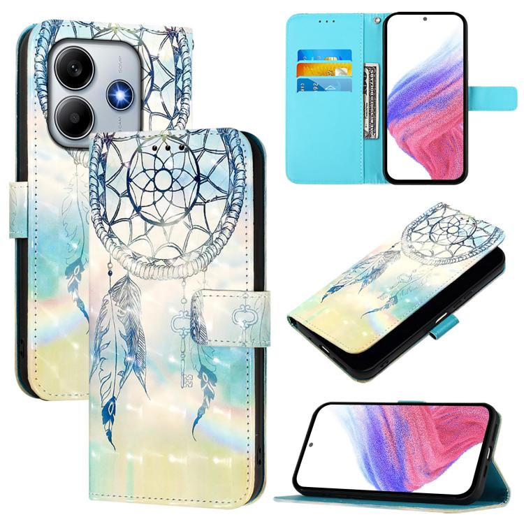 3D Painting Horizontal Flip Leather Phone Case, For Xiaomi Poco M7 Pro 5G, For Xiaomi 14T Pro, For Xiaomi 14T, For Xiaomi Poco F6 5G, For Xiaomi Poco X6 Neo Global, For Xiaomi 14 Ultra