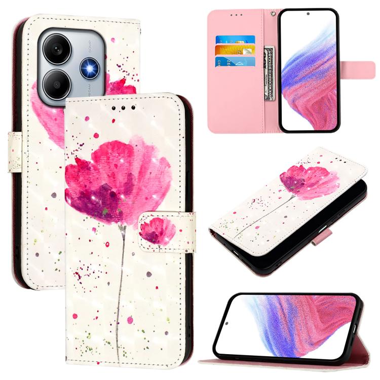 3D Painting Horizontal Flip Leather Phone Case, For Xiaomi Poco M7 Pro 5G, For Xiaomi 14T Pro, For Xiaomi 14T, For Xiaomi Poco F6 5G, For Xiaomi Poco X6 Neo Global, For Xiaomi 14 Ultra