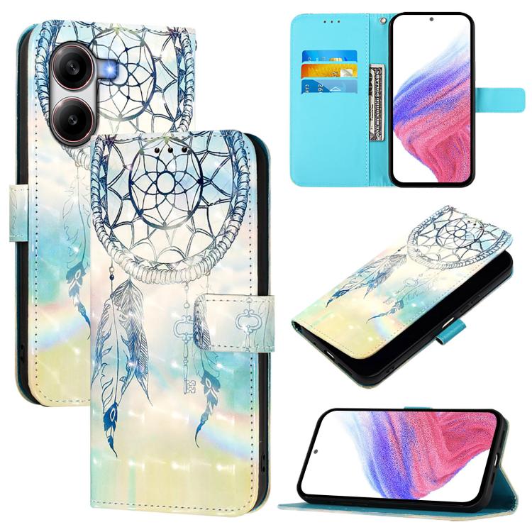 3D Painting Horizontal Flip Leather Phone Case, For Xiaomi 15T Pro, For Xiaomi 15T, For Xiaomi Civi 5 Pro, For Xiaomi 15S Pro, For Xiaomi Poco X7 5G, For Xiaomi Poco X7 Pro 5G