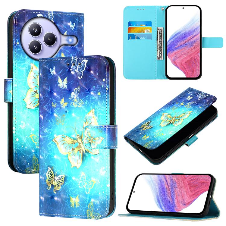 3D Painting Horizontal Flip Leather Phone Case, For Xiaomi 15T Pro, For Xiaomi 15T, For Xiaomi Civi 5 Pro, For Xiaomi 15S Pro, For Xiaomi Poco X7 5G, For Xiaomi Poco X7 Pro 5G