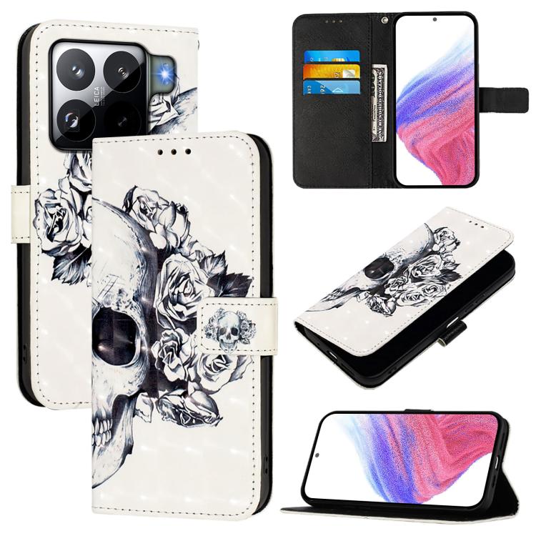 3D Painting Horizontal Flip Leather Phone Case, For Xiaomi 15T Pro, For Xiaomi 15T, For Xiaomi Civi 5 Pro, For Xiaomi 15S Pro, For Xiaomi Poco X7 5G, For Xiaomi Poco X7 Pro 5G