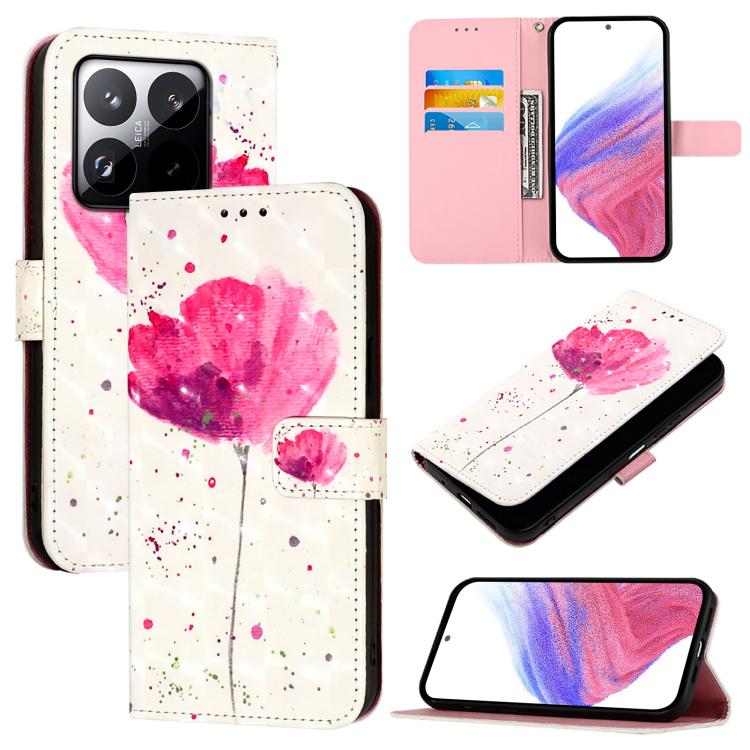 3D Painting Horizontal Flip Leather Phone Case, For Xiaomi 15T Pro, For Xiaomi 15T, For Xiaomi Civi 5 Pro, For Xiaomi 15S Pro, For Xiaomi Poco X7 5G, For Xiaomi Poco X7 Pro 5G