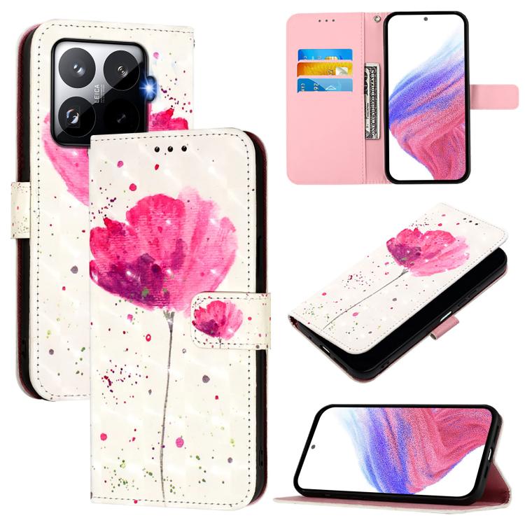 3D Painting Horizontal Flip Leather Phone Case, For Xiaomi 15T Pro, For Xiaomi 15T, For Xiaomi Civi 5 Pro, For Xiaomi 15S Pro, For Xiaomi Poco X7 5G, For Xiaomi Poco X7 Pro 5G