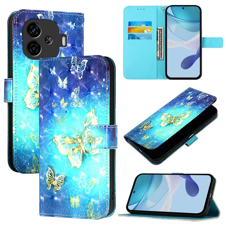 3D Painting Horizontal Flip Leather Phone Case, For vivo X100s, For vivo Y38, For vivo V30e Global, For vivo iQOO Z9x, For vivo iQOO Z9 / iQOO Z9 Turbo, For vivo Y03 Global