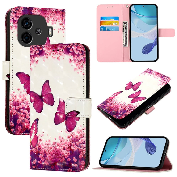 3D Painting Horizontal Flip Leather Phone Case, For vivo X100s, For vivo Y38, For vivo V30e Global, For vivo iQOO Z9x, For vivo iQOO Z9 / iQOO Z9 Turbo, For vivo Y03 Global