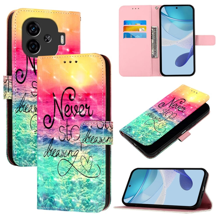 3D Painting Horizontal Flip Leather Phone Case, For vivo X100s, For vivo Y38, For vivo V30e Global, For vivo iQOO Z9x, For vivo iQOO Z9 / iQOO Z9 Turbo, For vivo Y03 Global