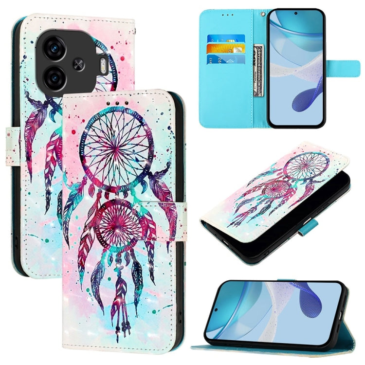 3D Painting Horizontal Flip Leather Phone Case, For vivo X100s, For vivo Y38, For vivo V30e Global, For vivo iQOO Z9x, For vivo iQOO Z9 / iQOO Z9 Turbo, For vivo Y03 Global
