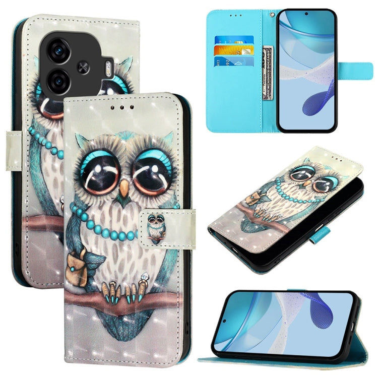 3D Painting Horizontal Flip Leather Phone Case, For vivo X100s, For vivo Y38, For vivo V30e Global, For vivo iQOO Z9x, For vivo iQOO Z9 / iQOO Z9 Turbo, For vivo Y03 Global