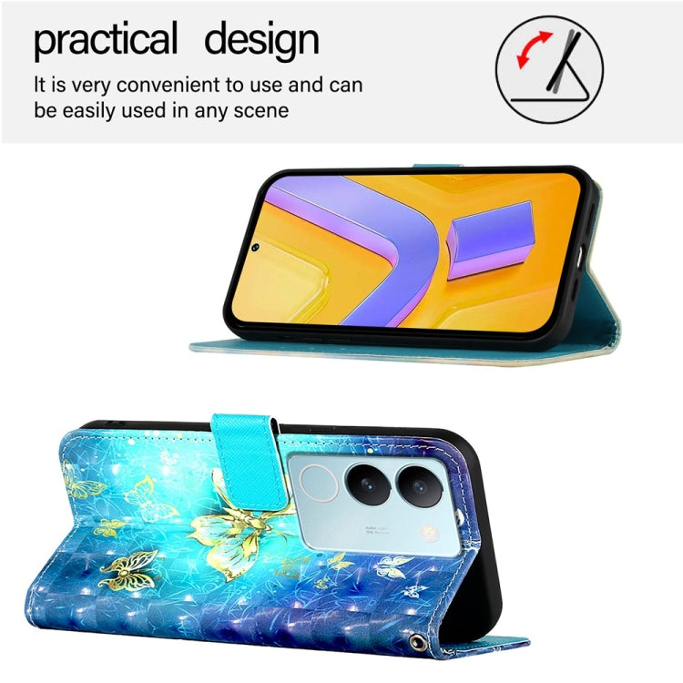 3D Painting Horizontal Flip Leather Phone Case, For vivo V29 5G Global / V29 Pro, For vivo Y17s 4G Global / 5G India, For vivo Y02 / Y02A / Y02t / Y11 2023, For vivo Y78 Global / Y78+ Global / V29 Lite, For vivo Y56 / Y16 / Y02s Global                 ...