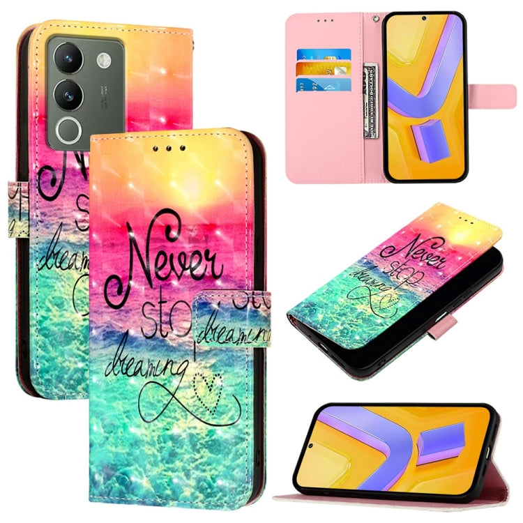 3D Painting Horizontal Flip Leather Phone Case, For vivo Y100 5G IDN / Y200e 5G Global, For vivo V30 5G Global / V30 Pro 5G Global, For vivo V29e / Y200 / V30 Lite 5G Global, For vivo X100 Pro, For vivo X100, For vivo Y36 4G / 5G Global / Y36 4G India