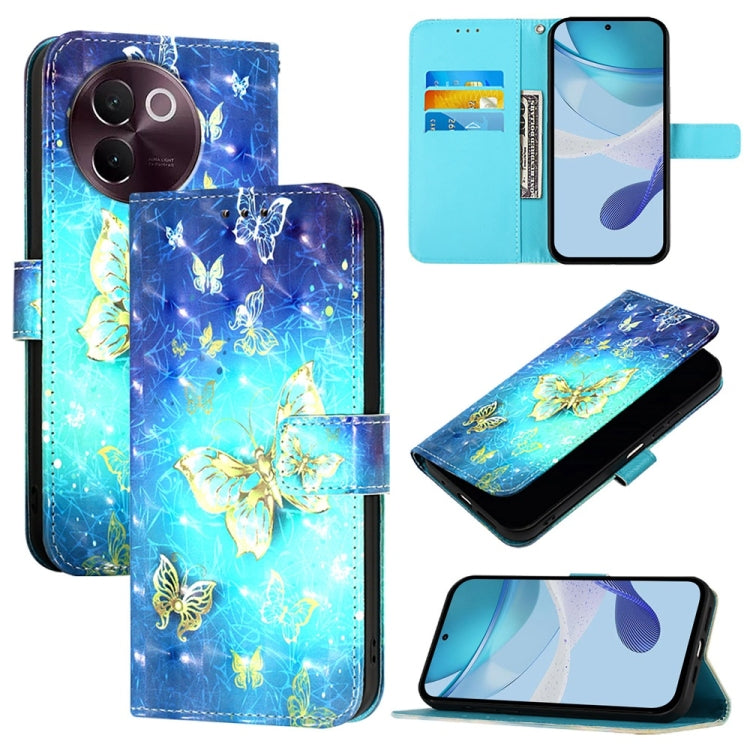 3D Painting Horizontal Flip Leather Phone Case, For vivo X100s, For vivo Y38, For vivo V30e Global, For vivo iQOO Z9x, For vivo iQOO Z9 / iQOO Z9 Turbo, For vivo Y03 Global