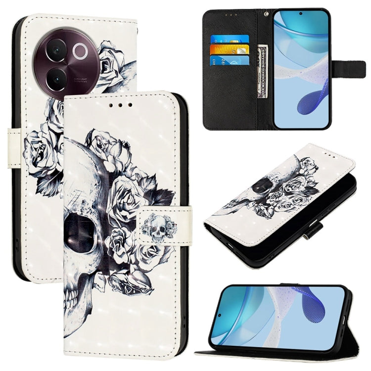 3D Painting Horizontal Flip Leather Phone Case, For vivo X100s, For vivo Y38, For vivo V30e Global, For vivo iQOO Z9x, For vivo iQOO Z9 / iQOO Z9 Turbo, For vivo Y03 Global