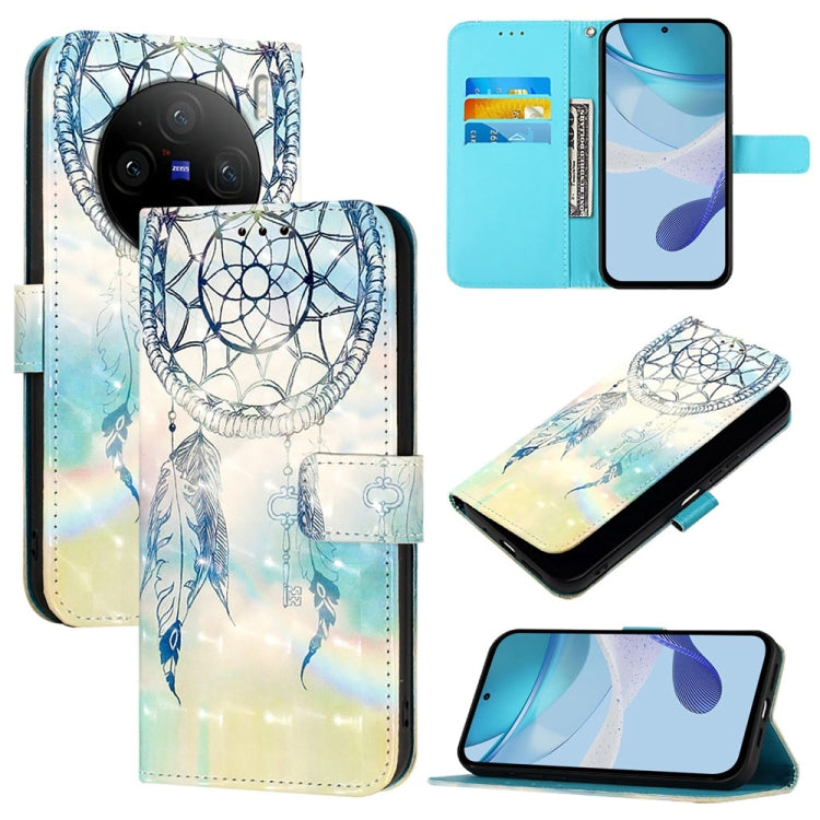 3D Painting Horizontal Flip Leather Phone Case, For vivo X100s, For vivo Y38, For vivo V30e Global, For vivo iQOO Z9x, For vivo iQOO Z9 / iQOO Z9 Turbo, For vivo Y03 Global