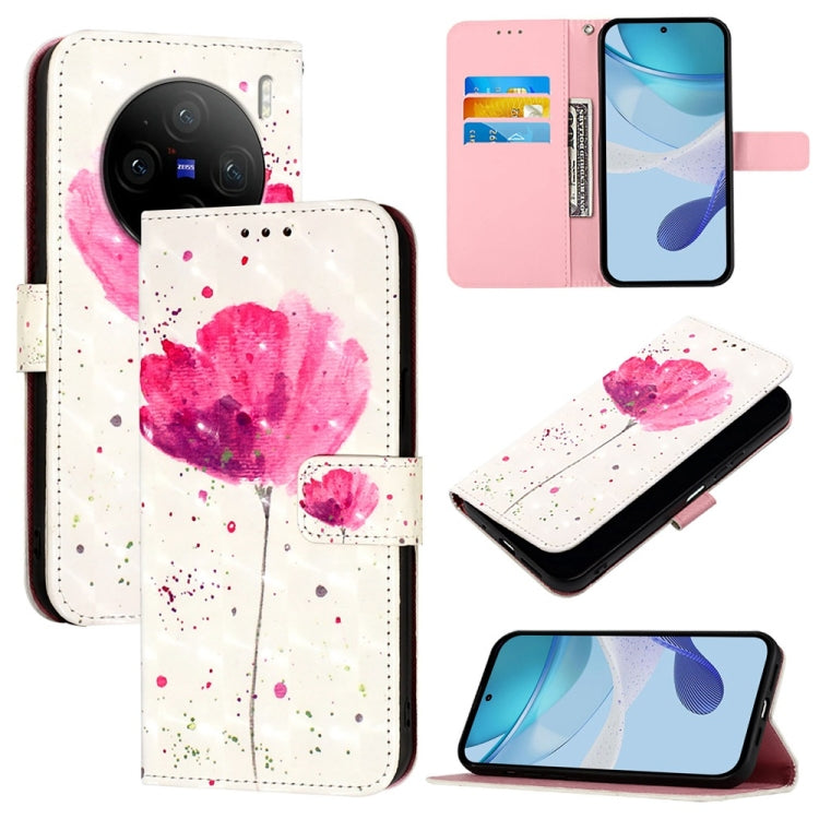 3D Painting Horizontal Flip Leather Phone Case, For vivo X100s, For vivo Y38, For vivo V30e Global, For vivo iQOO Z9x, For vivo iQOO Z9 / iQOO Z9 Turbo, For vivo Y03 Global