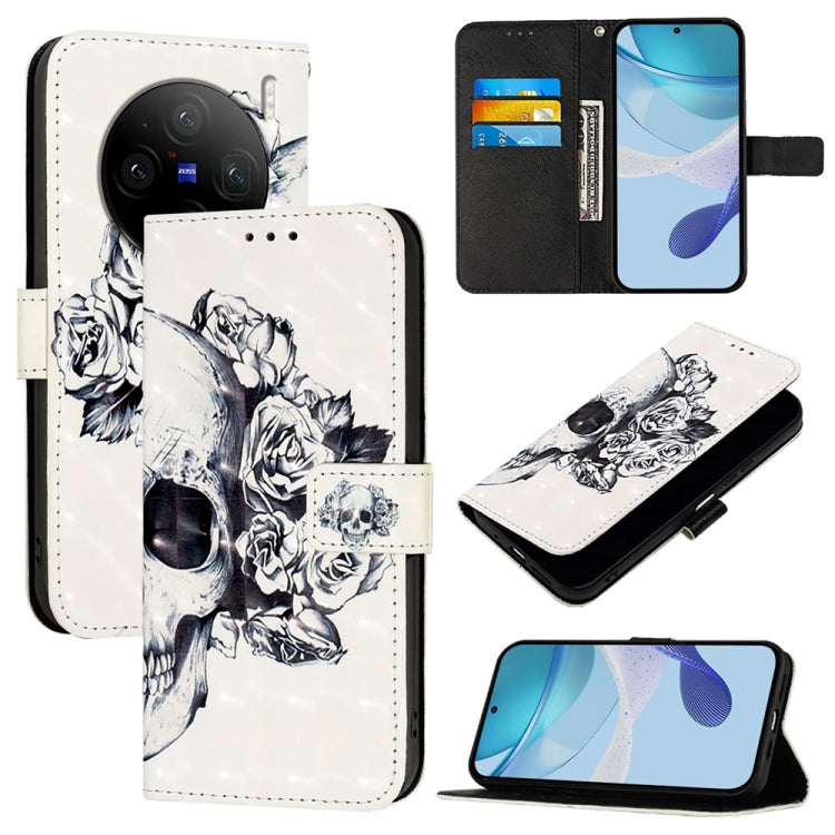3D Painting Horizontal Flip Leather Phone Case, For vivo X100s, For vivo Y38, For vivo V30e Global, For vivo iQOO Z9x, For vivo iQOO Z9 / iQOO Z9 Turbo, For vivo Y03 Global