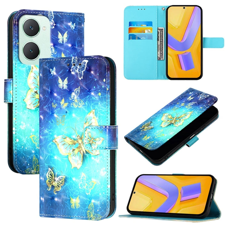 3D Painting Horizontal Flip Leather Phone Case, For vivo X100s, For vivo Y38, For vivo V30e Global, For vivo iQOO Z9x, For vivo iQOO Z9 / iQOO Z9 Turbo, For vivo Y03 Global