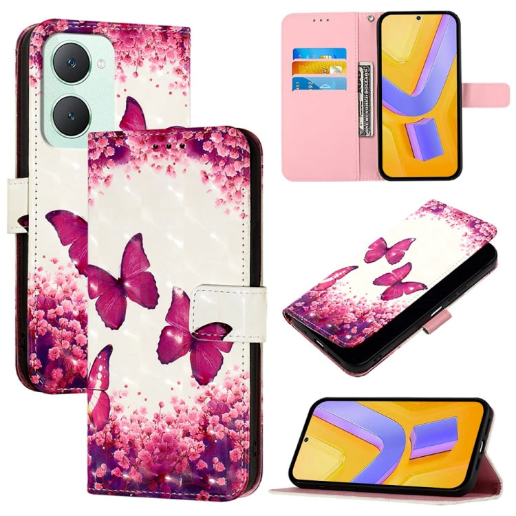 3D Painting Horizontal Flip Leather Phone Case, For vivo X100s, For vivo Y38, For vivo V30e Global, For vivo iQOO Z9x, For vivo iQOO Z9 / iQOO Z9 Turbo, For vivo Y03 Global