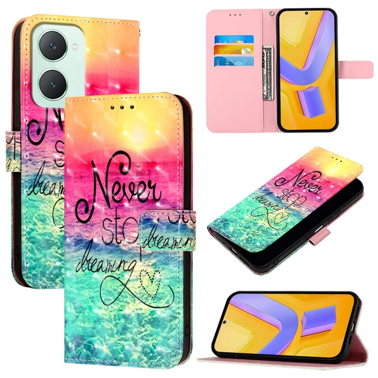 3D Painting Horizontal Flip Leather Phone Case, For vivo X100s, For vivo Y38, For vivo V30e Global, For vivo iQOO Z9x, For vivo iQOO Z9 / iQOO Z9 Turbo, For vivo Y03 Global