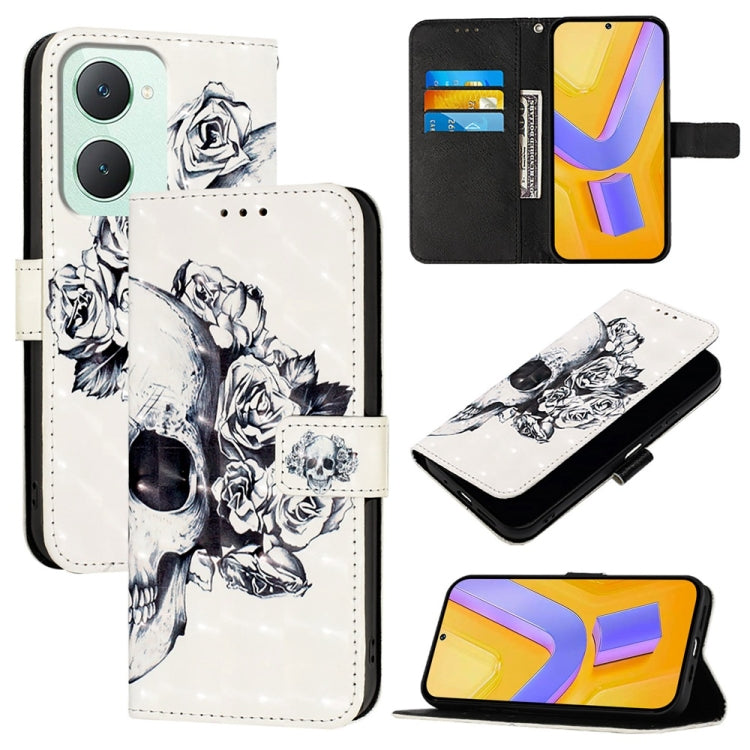 3D Painting Horizontal Flip Leather Phone Case, For vivo X100s, For vivo Y38, For vivo V30e Global, For vivo iQOO Z9x, For vivo iQOO Z9 / iQOO Z9 Turbo, For vivo Y03 Global