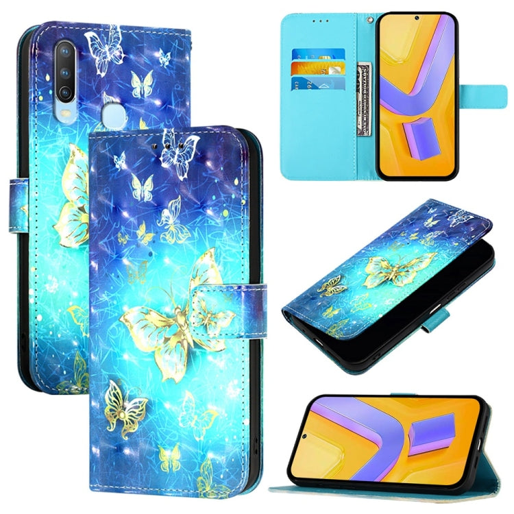 3D Painting Horizontal Flip Leather Phone Case, For vivo Y20 / Y20a / Y20g / Y20i / Y20s, For vivo Y70S, For vivo Y30 4G Global, For vivo Y19 / U3 / Y5s / Z5i / U20, For vivo Y17 / Y15 / Y12 / Y11, For vivo Y27 4G Global