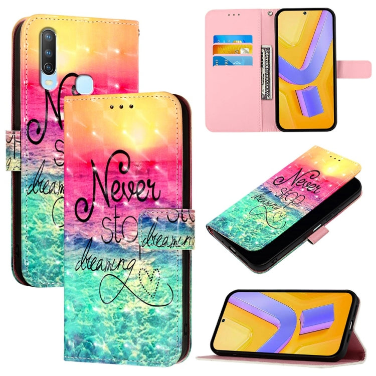 3D Painting Horizontal Flip Leather Phone Case, For vivo Y20 / Y20a / Y20g / Y20i / Y20s, For vivo Y70S, For vivo Y30 4G Global, For vivo Y19 / U3 / Y5s / Z5i / U20, For vivo Y17 / Y15 / Y12 / Y11, For vivo Y27 4G Global