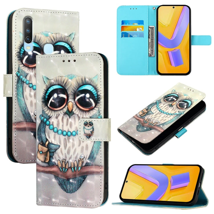3D Painting Horizontal Flip Leather Phone Case, For vivo Y20 / Y20a / Y20g / Y20i / Y20s, For vivo Y70S, For vivo Y30 4G Global, For vivo Y19 / U3 / Y5s / Z5i / U20, For vivo Y17 / Y15 / Y12 / Y11, For vivo Y27 4G Global