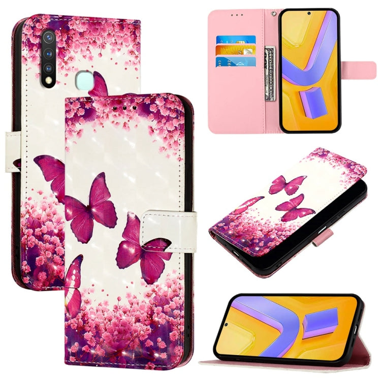 3D Painting Horizontal Flip Leather Phone Case, For vivo Y20 / Y20a / Y20g / Y20i / Y20s, For vivo Y70S, For vivo Y30 4G Global, For vivo Y19 / U3 / Y5s / Z5i / U20, For vivo Y17 / Y15 / Y12 / Y11, For vivo Y27 4G Global
