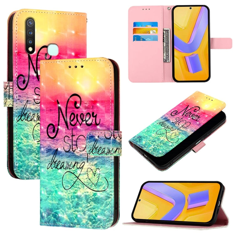 3D Painting Horizontal Flip Leather Phone Case, For vivo Y20 / Y20a / Y20g / Y20i / Y20s, For vivo Y70S, For vivo Y30 4G Global, For vivo Y19 / U3 / Y5s / Z5i / U20, For vivo Y17 / Y15 / Y12 / Y11, For vivo Y27 4G Global