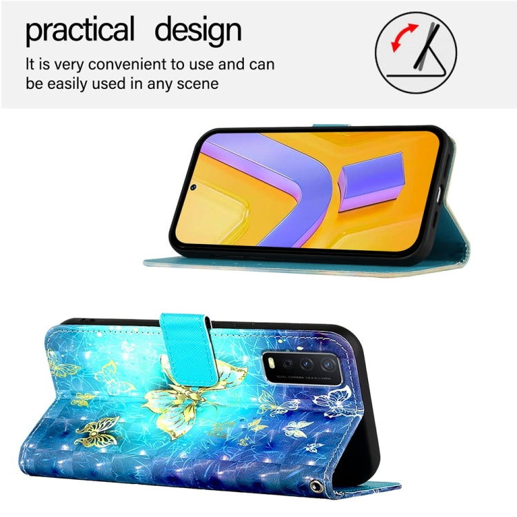 3D Painting Horizontal Flip Leather Phone Case, For vivo Y20 / Y20a / Y20g / Y20i / Y20s, For vivo Y70S, For vivo Y30 4G Global, For vivo Y19 / U3 / Y5s / Z5i / U20, For vivo Y17 / Y15 / Y12 / Y11, For vivo Y27 4G Global