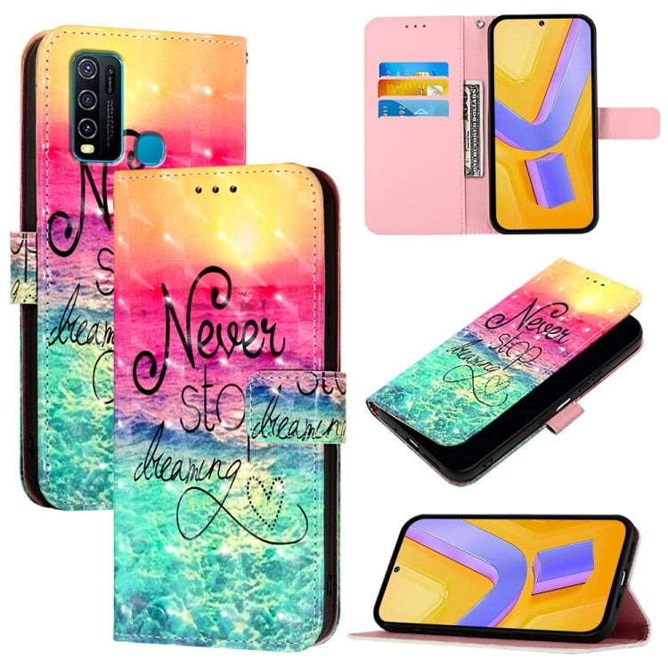 3D Painting Horizontal Flip Leather Phone Case, For vivo Y20 / Y20a / Y20g / Y20i / Y20s, For vivo Y70S, For vivo Y30 4G Global, For vivo Y19 / U3 / Y5s / Z5i / U20, For vivo Y17 / Y15 / Y12 / Y11, For vivo Y27 4G Global