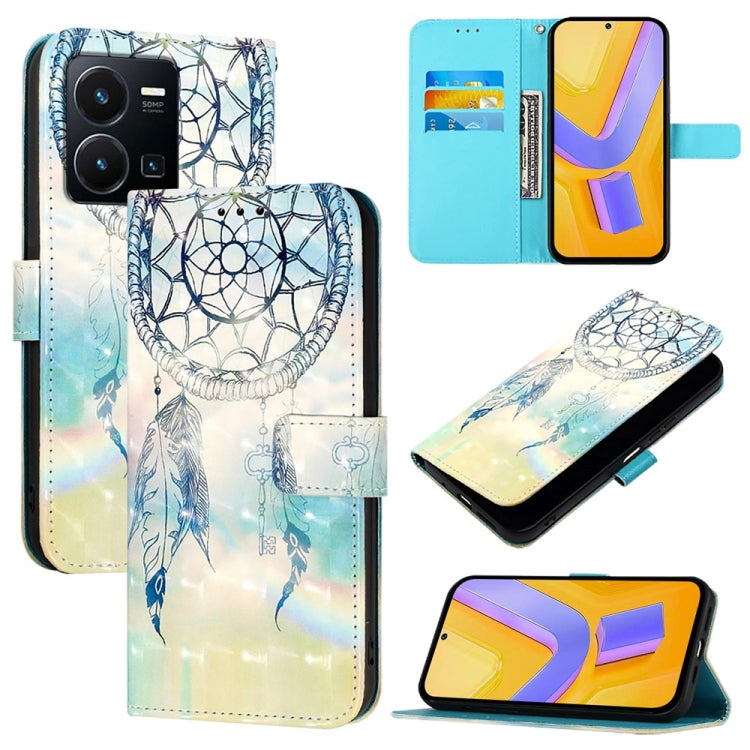 3D Painting Horizontal Flip Leather Phone Case, For vivo V27 Global / V27 Pro Global, For vivo V27e 4G Global / T2 4G Global, For vivo Y02s / Y16 / Y35 5G, For vivo Y72 5G / iQOO Z3 5G / Y52 5G, For vivo Y35 4G / Y22 / Y22s / Y77 Global                ...