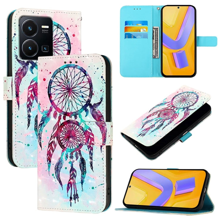 3D Painting Horizontal Flip Leather Phone Case, For vivo V27 Global / V27 Pro Global, For vivo V27e 4G Global / T2 4G Global, For vivo Y02s / Y16 / Y35 5G, For vivo Y72 5G / iQOO Z3 5G / Y52 5G, For vivo Y35 4G / Y22 / Y22s / Y77 Global                ...