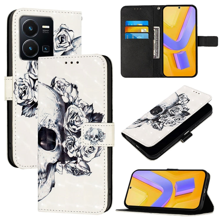 3D Painting Horizontal Flip Leather Phone Case, For vivo V27 Global / V27 Pro Global, For vivo V27e 4G Global / T2 4G Global, For vivo Y02s / Y16 / Y35 5G, For vivo Y72 5G / iQOO Z3 5G / Y52 5G, For vivo Y35 4G / Y22 / Y22s / Y77 Global                ...