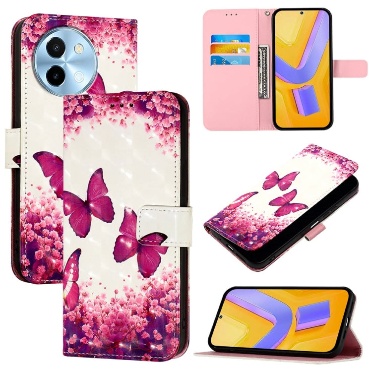3D Painting Horizontal Flip Leather Phone Case, For vivo X100s, For vivo Y38, For vivo V30e Global, For vivo iQOO Z9x, For vivo iQOO Z9 / iQOO Z9 Turbo, For vivo Y03 Global