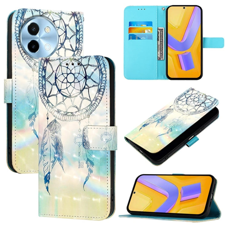 3D Painting Horizontal Flip Leather Phone Case, For vivo X100s, For vivo Y38, For vivo V30e Global, For vivo iQOO Z9x, For vivo iQOO Z9 / iQOO Z9 Turbo, For vivo Y03 Global